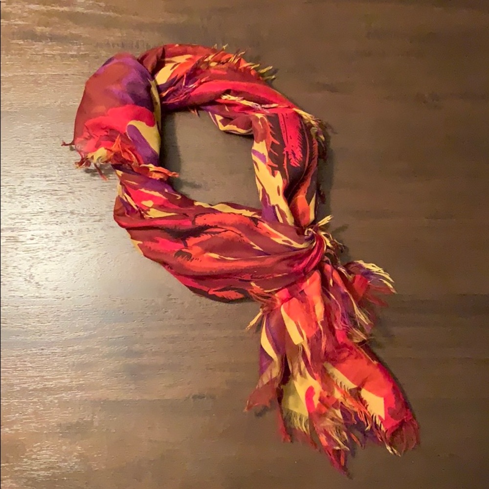 Bright colored scarf